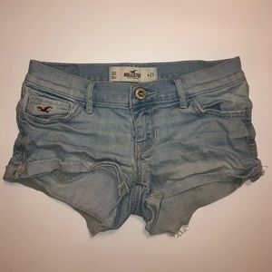 Hollister Light Blue Denim Short Shorts